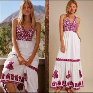 Anthropologie Manuela Embroidered Dress